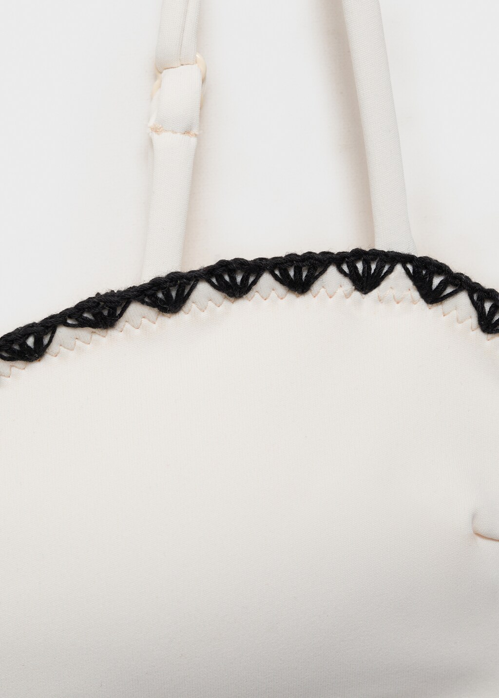 Bandeau bikini top with contrasting trims 5 Bandeau bikini top with contrasting trims