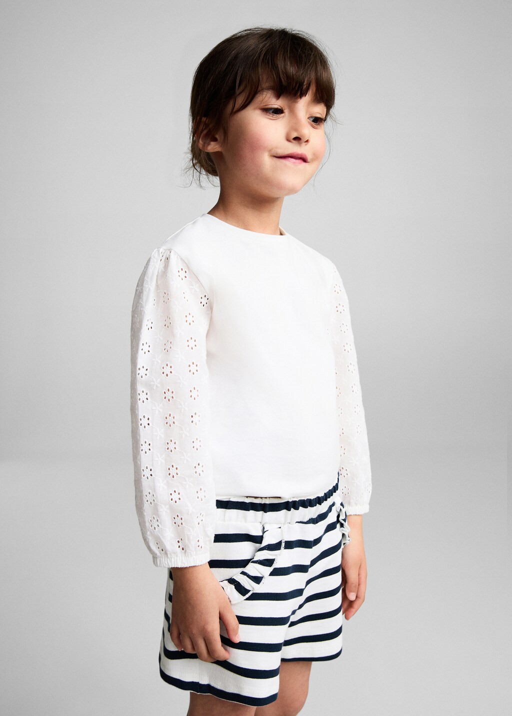 Stripe-print shorts