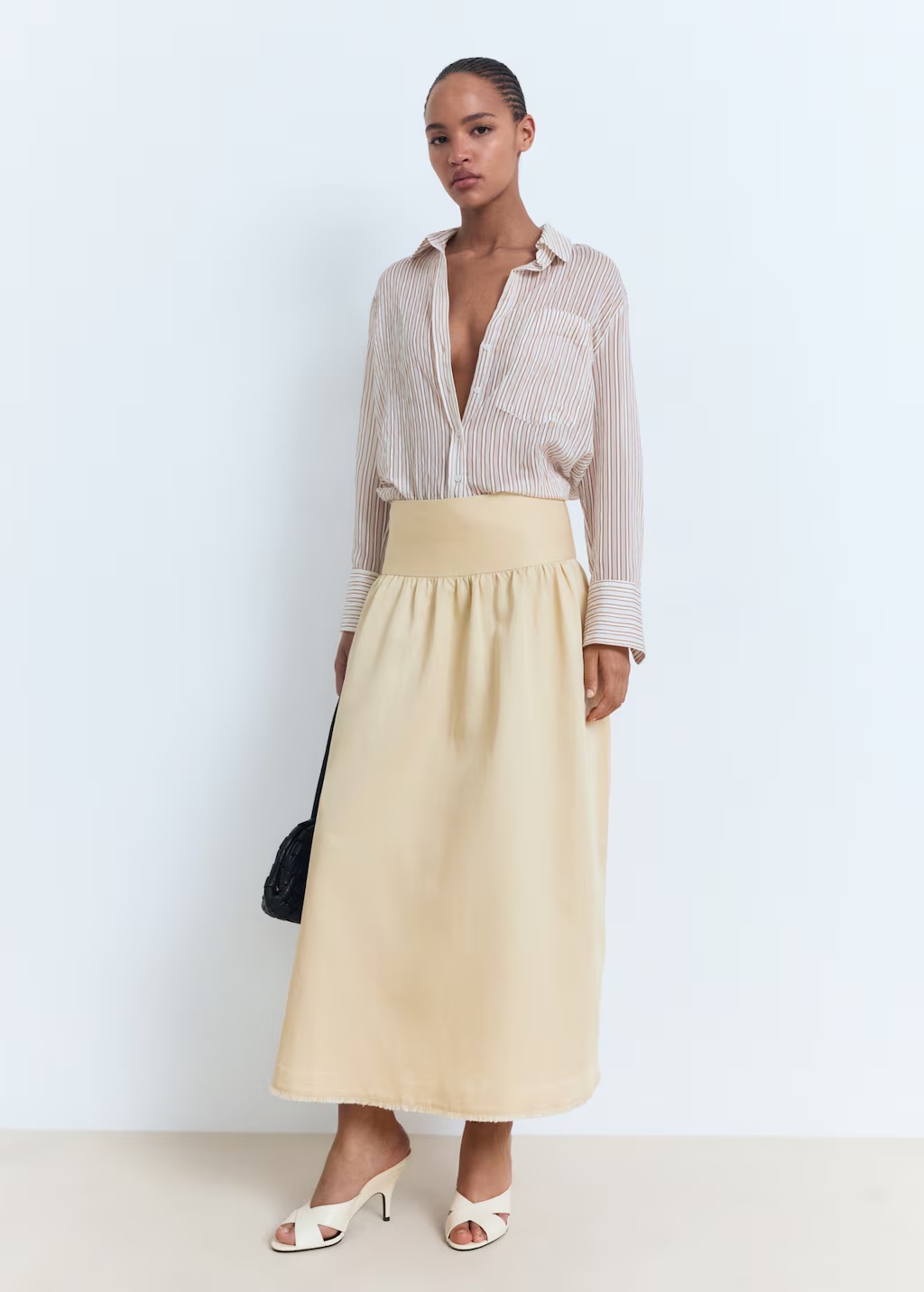 Midi-skirt with frayed ends 3 Midi-skirt with frayed ends