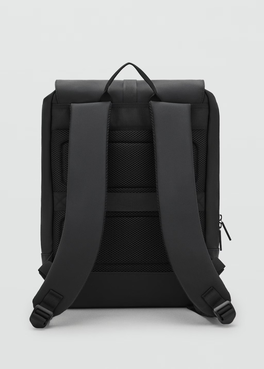 Rubberized backpack with flap closure 4 Rubberized backpack with flap closure