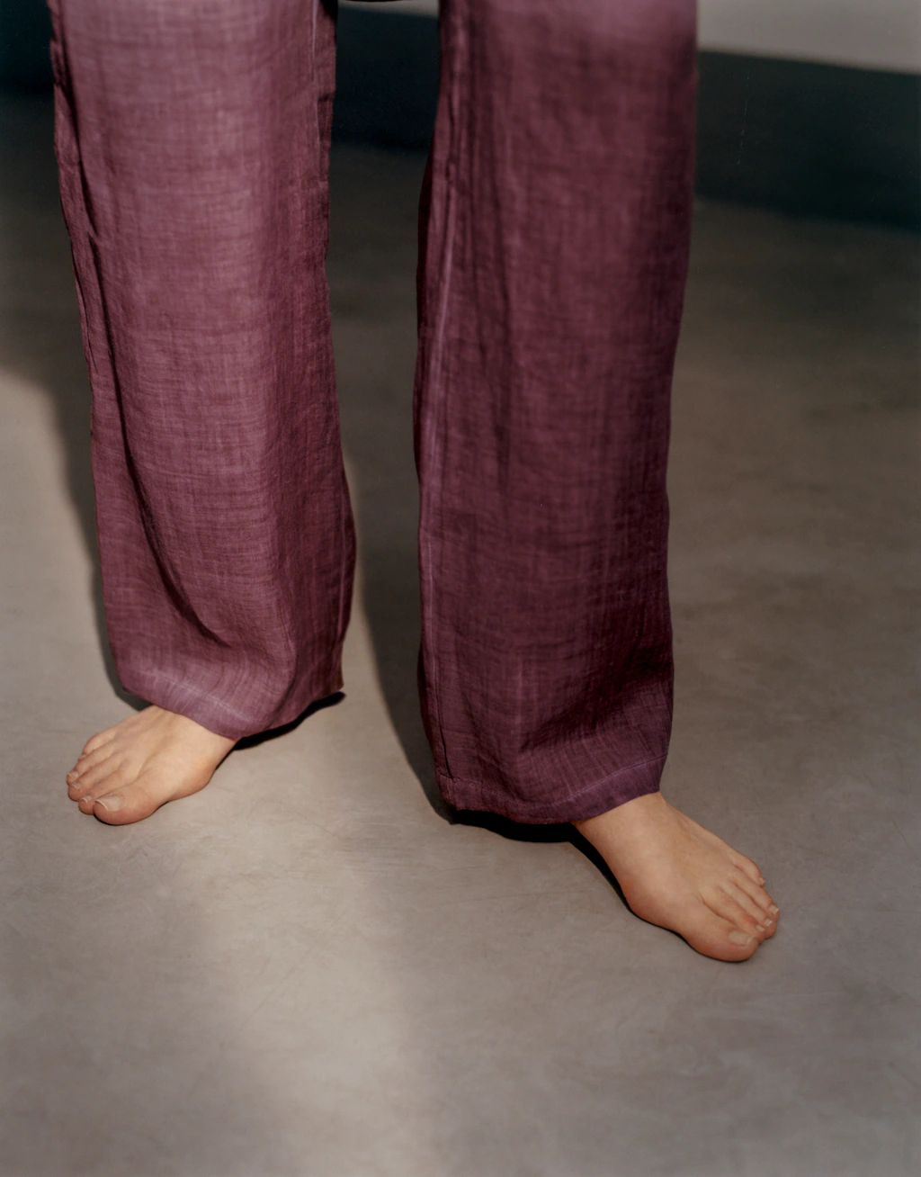 Overdyed-design ramie pants 5 Overdyed-design ramie pants
