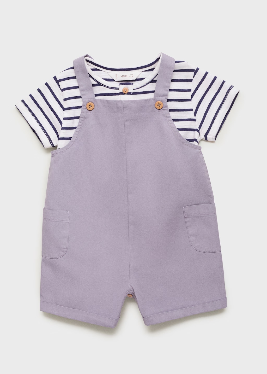 Short denim dungarees
