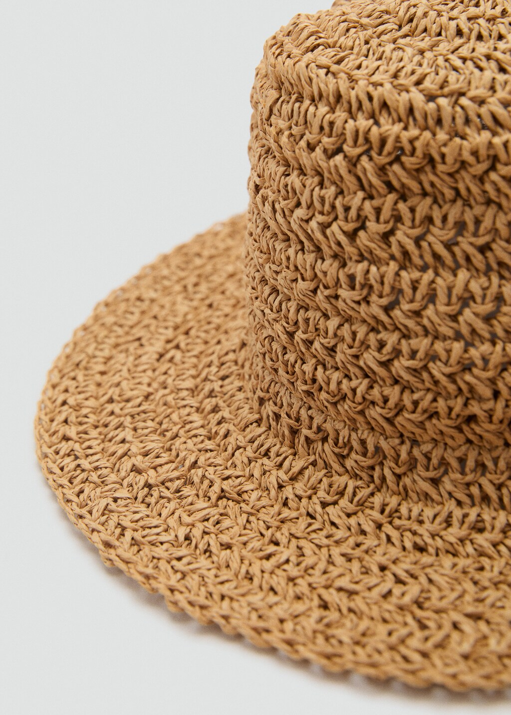 Braided paper beach hat