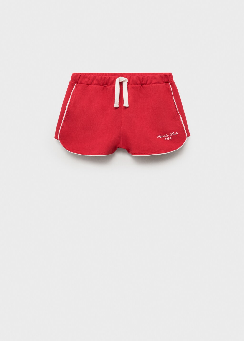 Cotton shorts with printed message 8 Cotton shorts with printed message