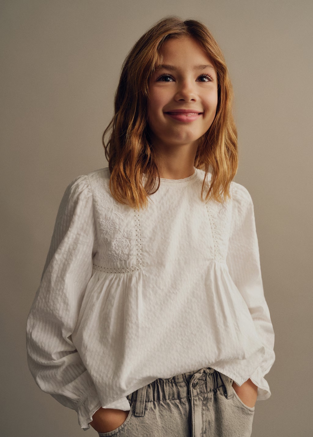 Embroidered details blouse