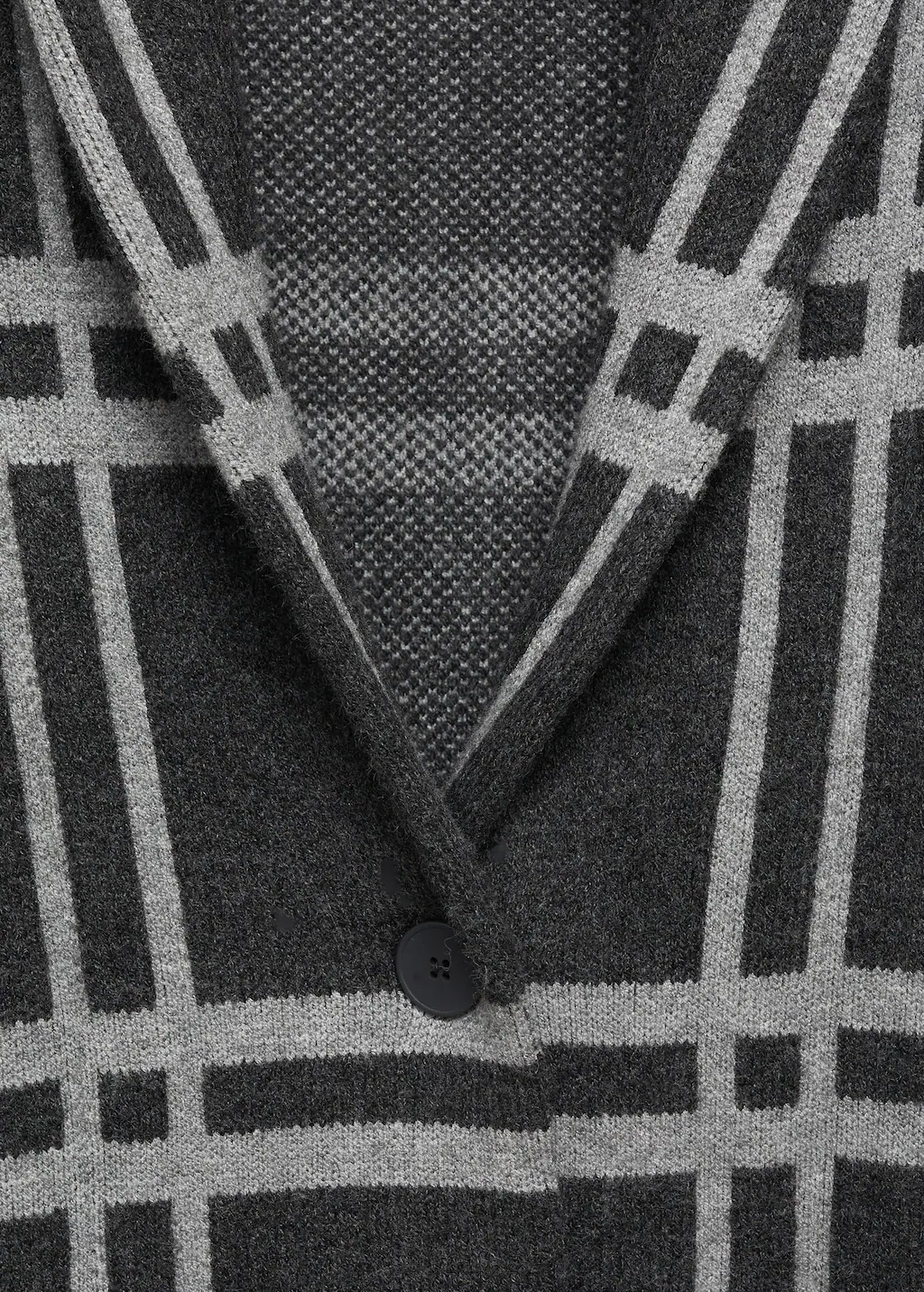Check knitted coat 6 Check knitted coat