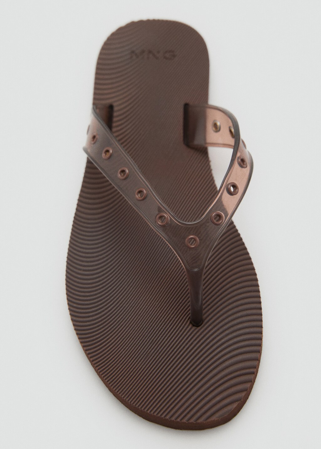 Vinyl strappy sandals with eyelets 6 Vinyl strappy sandals with eyelets