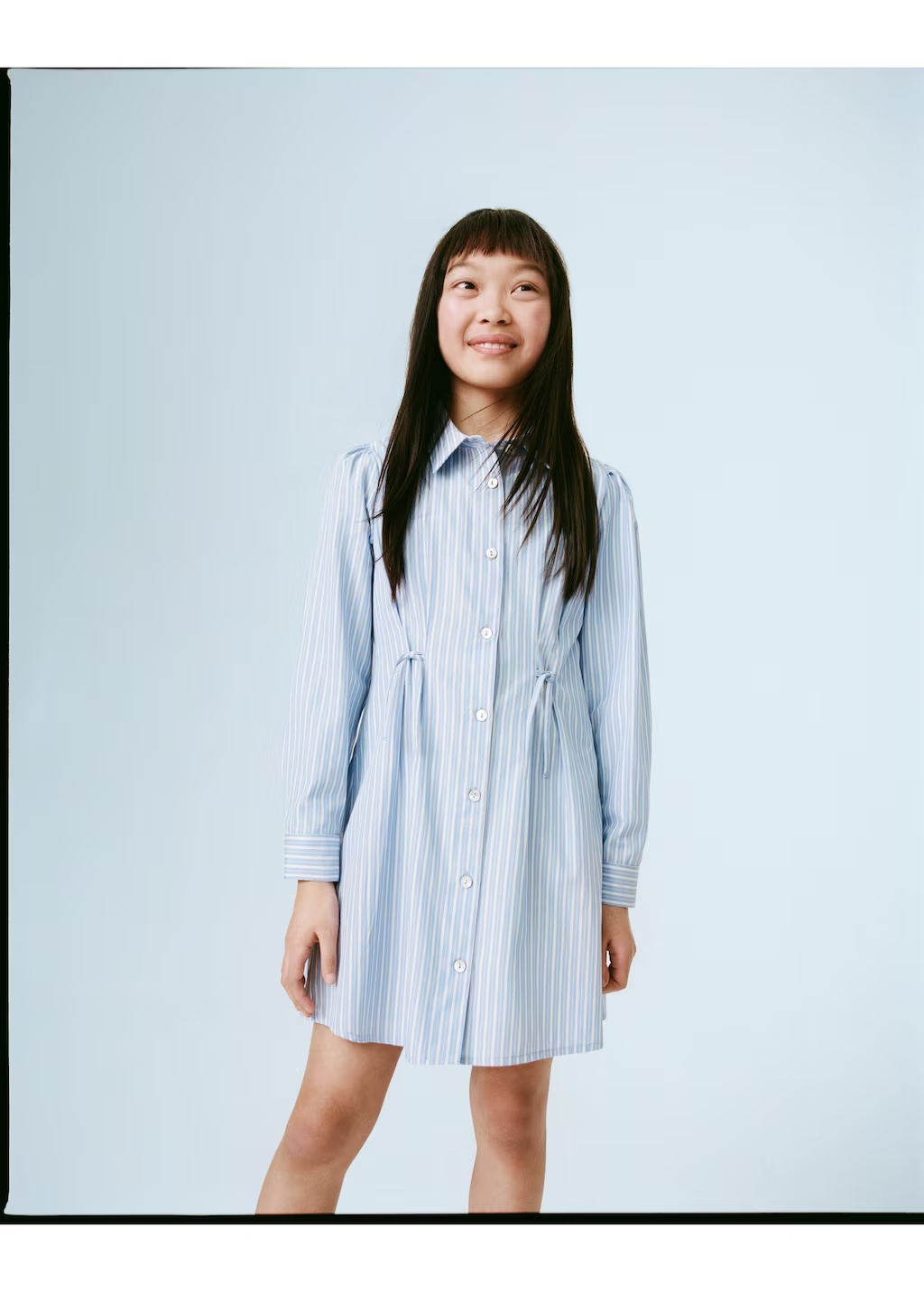 Striped shirt dress