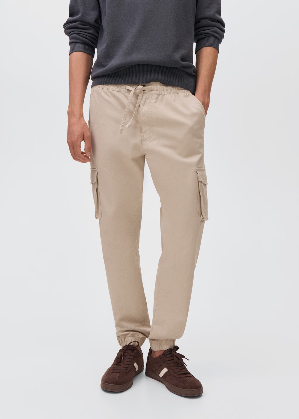 Cargo joggers with drawstring
