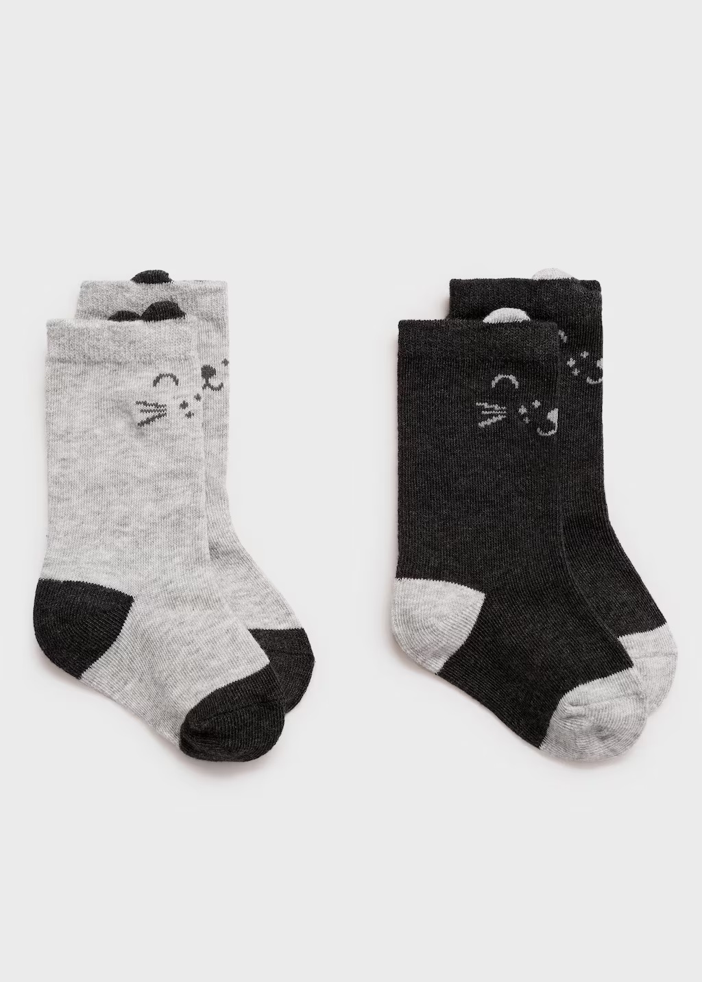 Pack of 2 cat socks