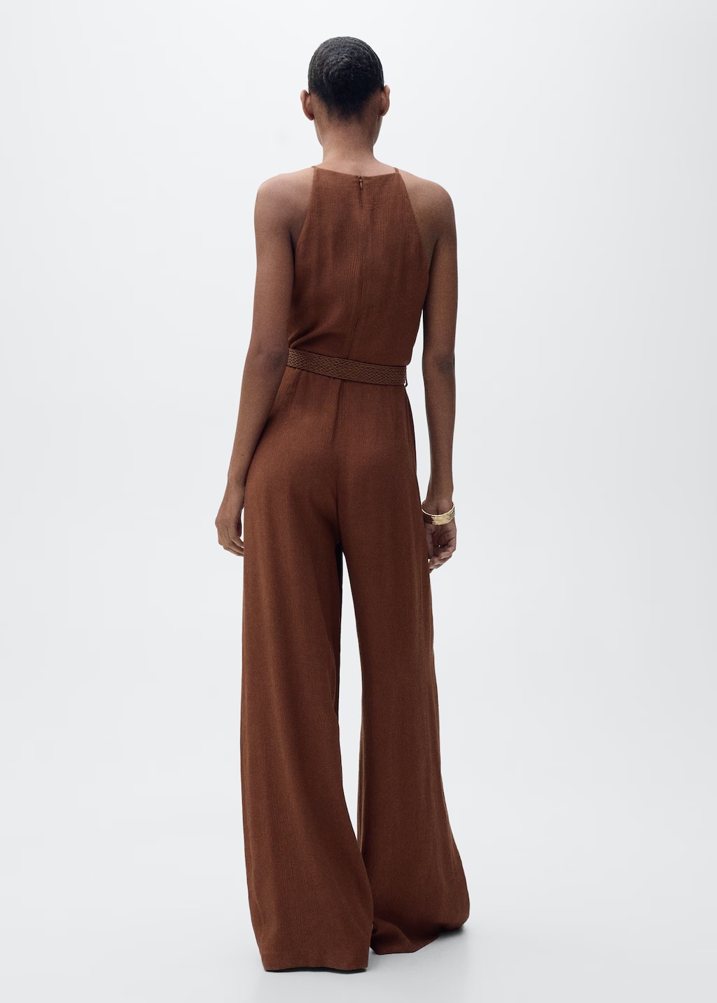 Halter-neck jumpsuit with belt 4 Halter-neck jumpsuit with belt