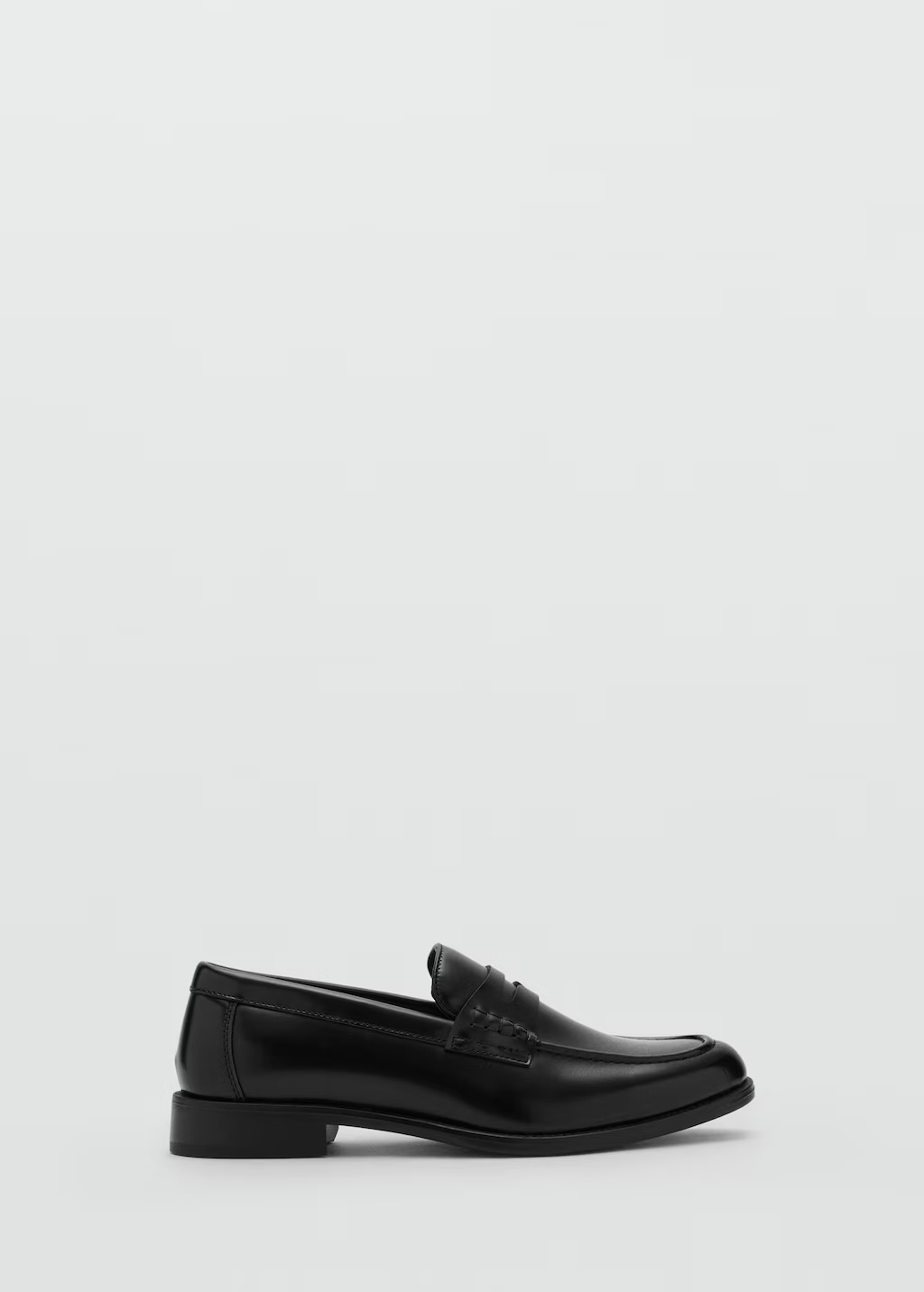 Nappa leather-effect moccasins