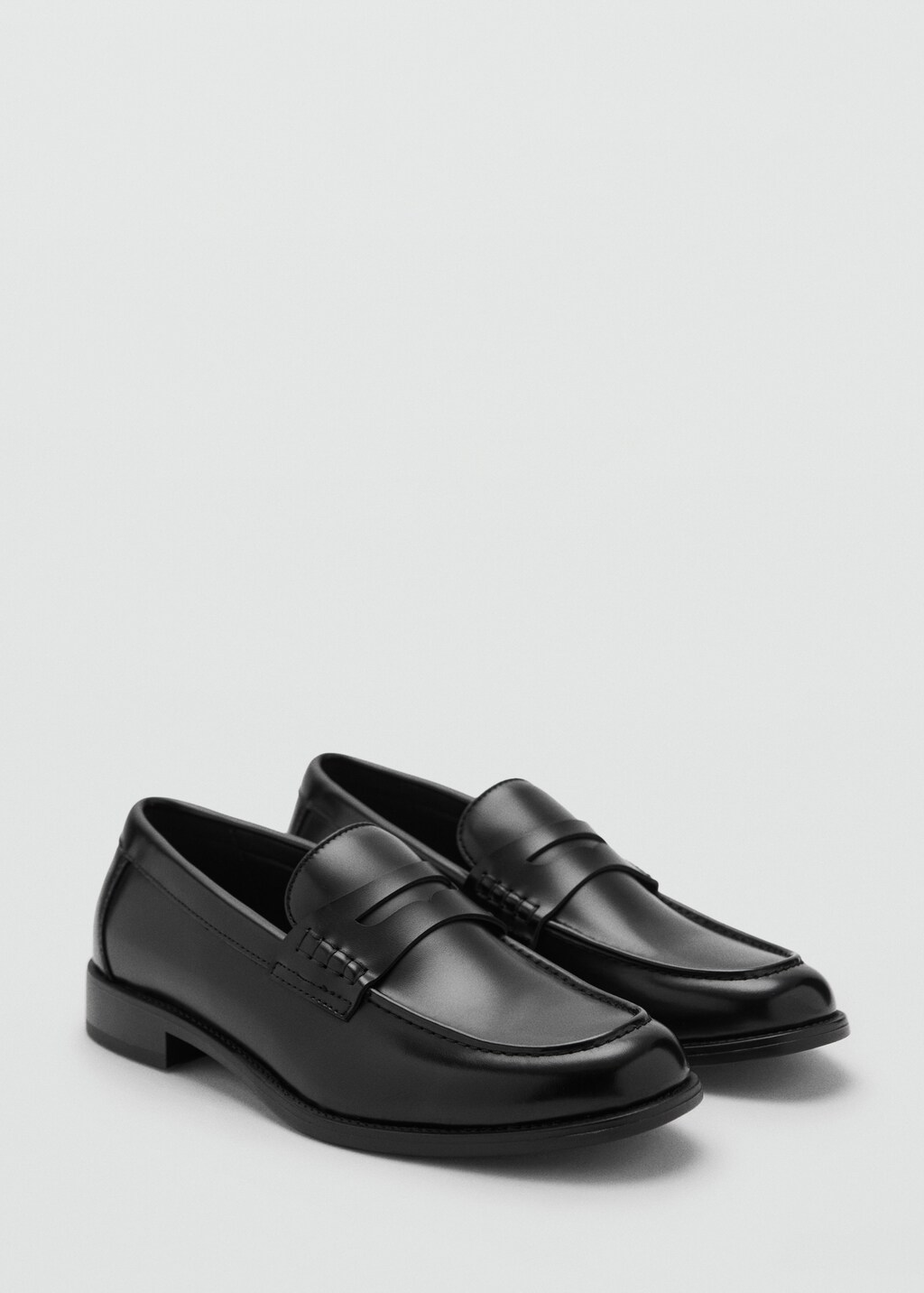 Nappa leather-effect moccasins 3 Nappa leather-effect moccasins