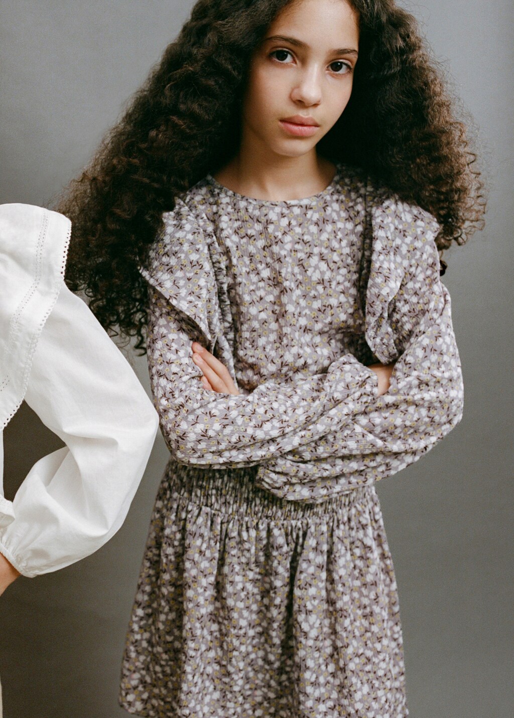 Ruffled floral dress