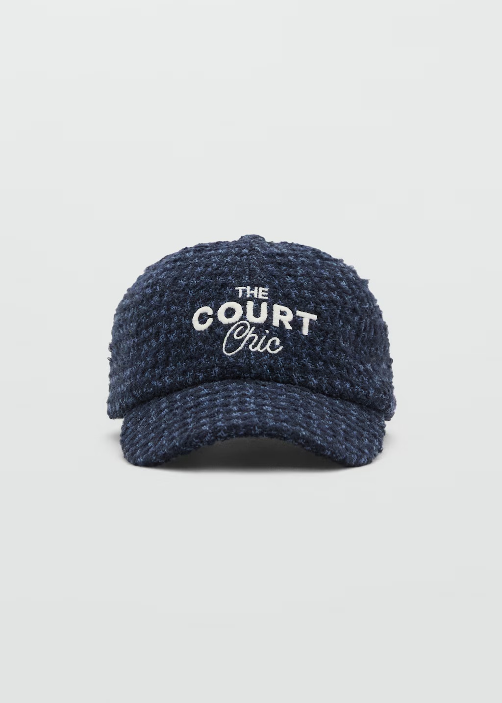 Embroidered wool cap