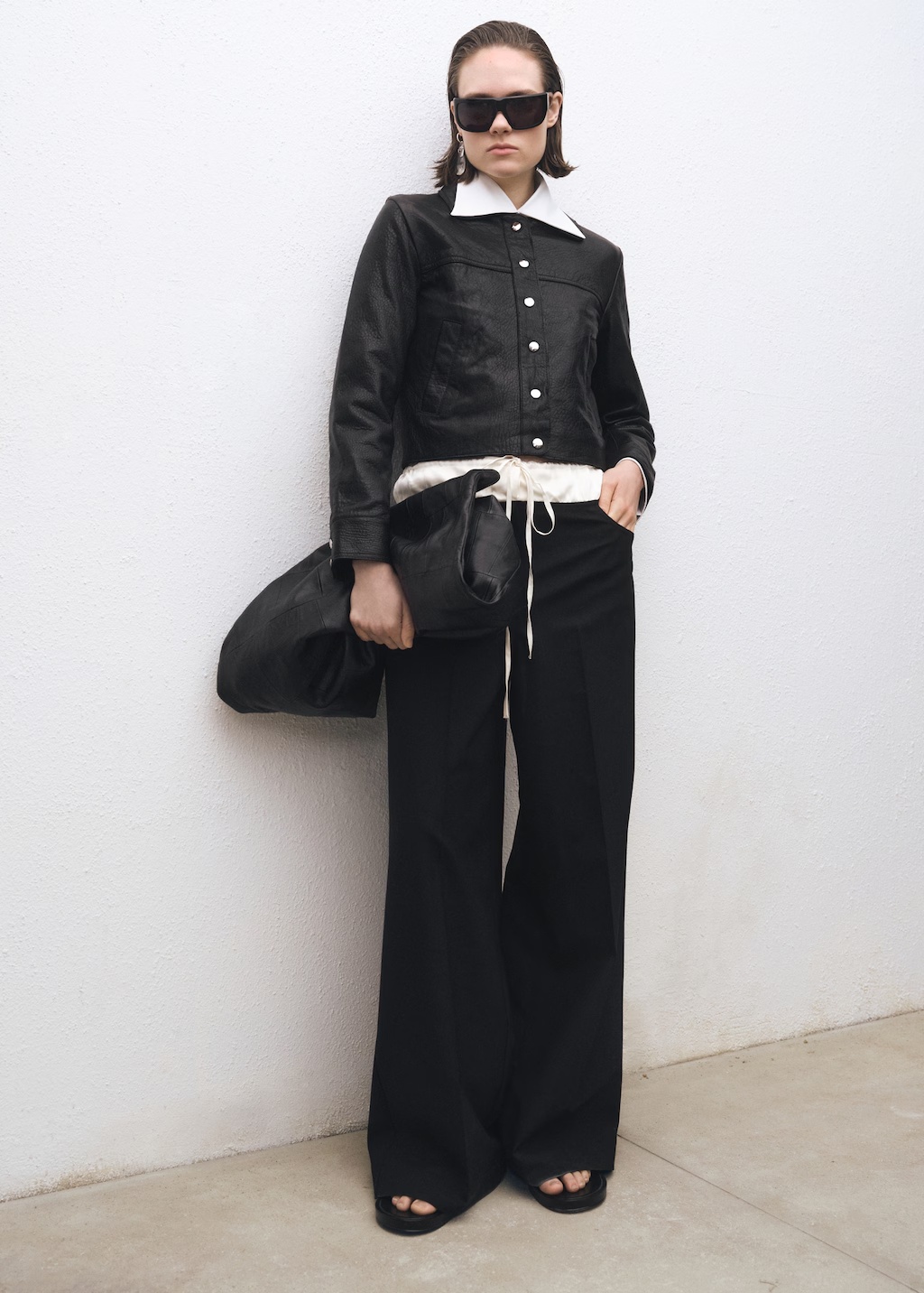 Lapels leather jacket 3 Lapels leather jacket