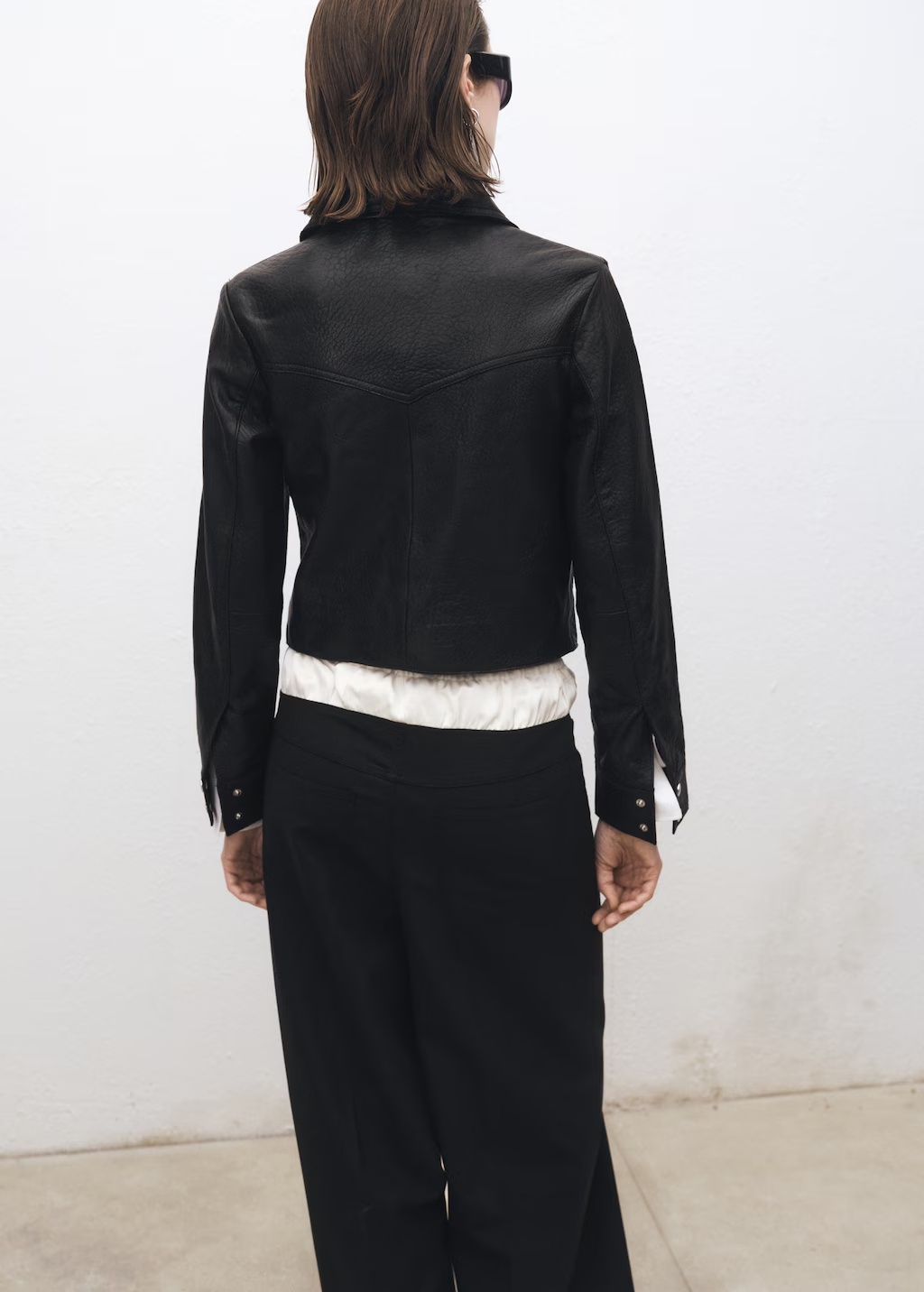 Lapels leather jacket 4 Lapels leather jacket