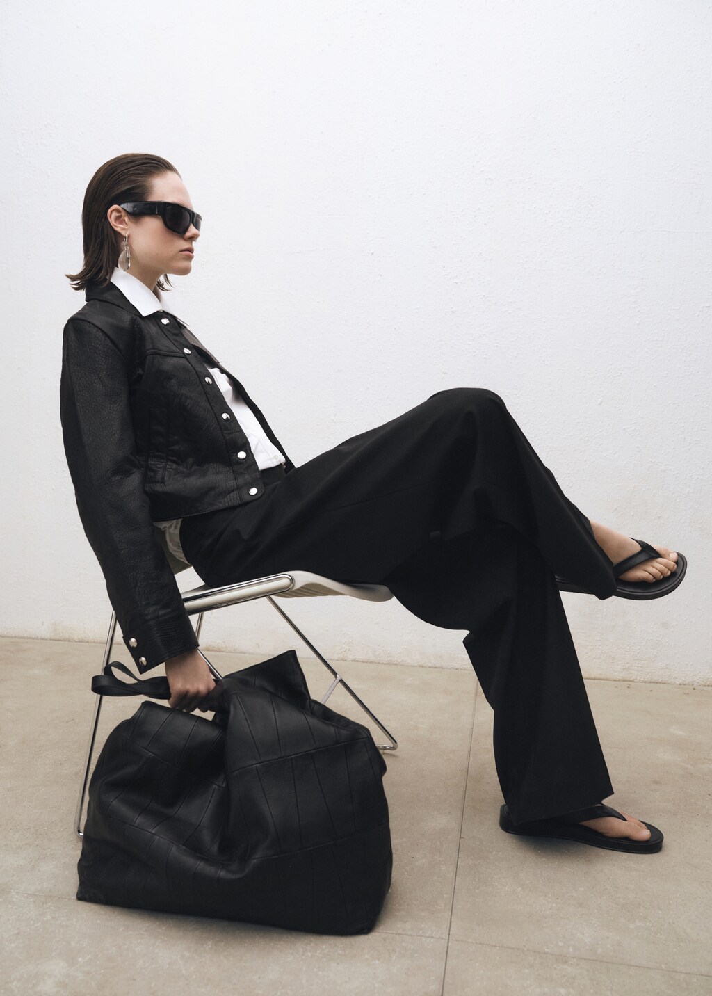 Lapels leather jacket 6 Lapels leather jacket