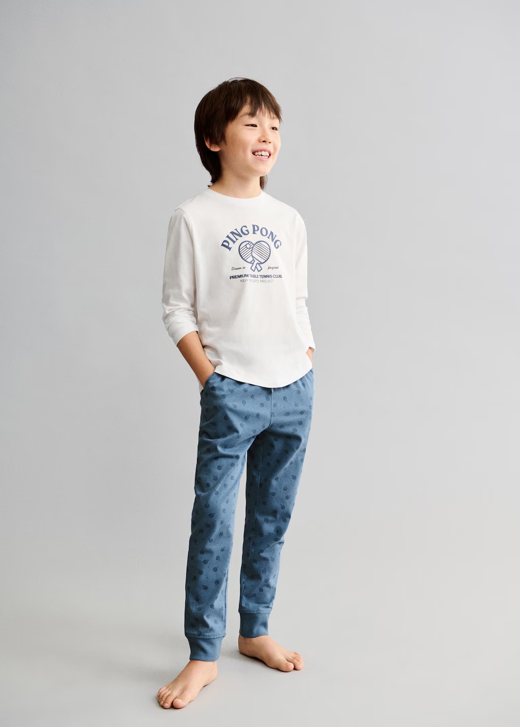 Printed long pyjamas