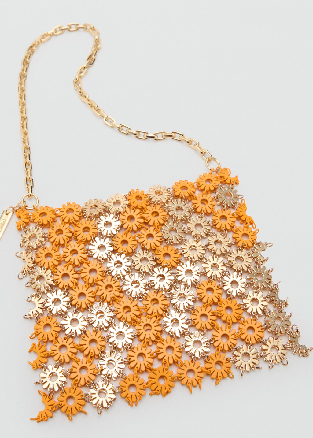 Shoulder bag with metallic flower 6 Shoulder bag with metallic flower
