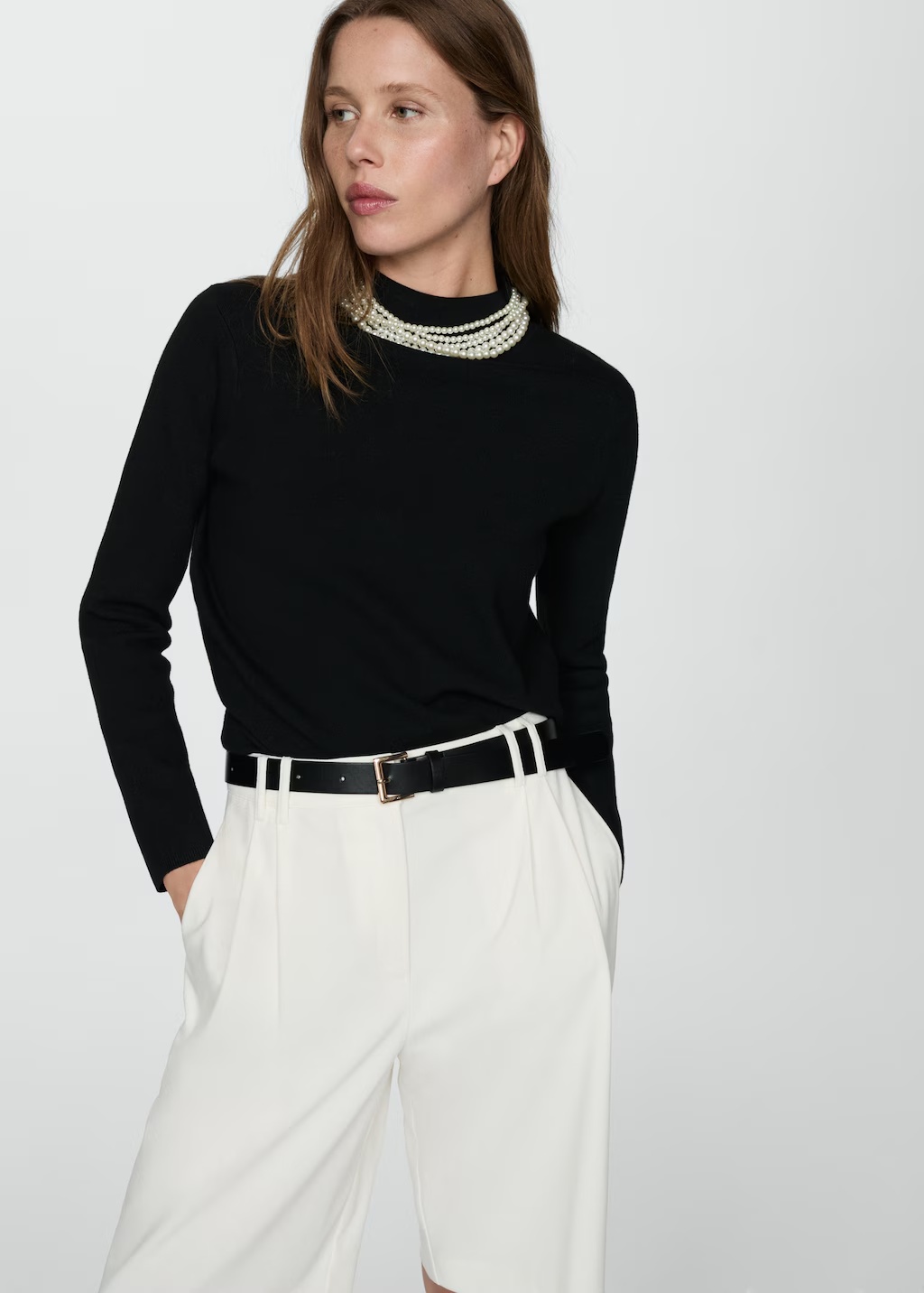 Perkins-neck sweater