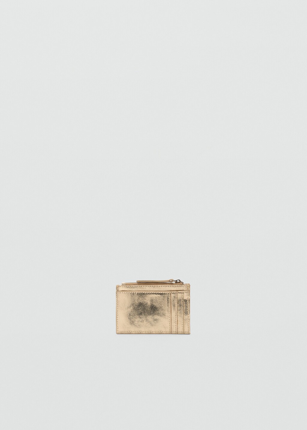 Metallic leather purse