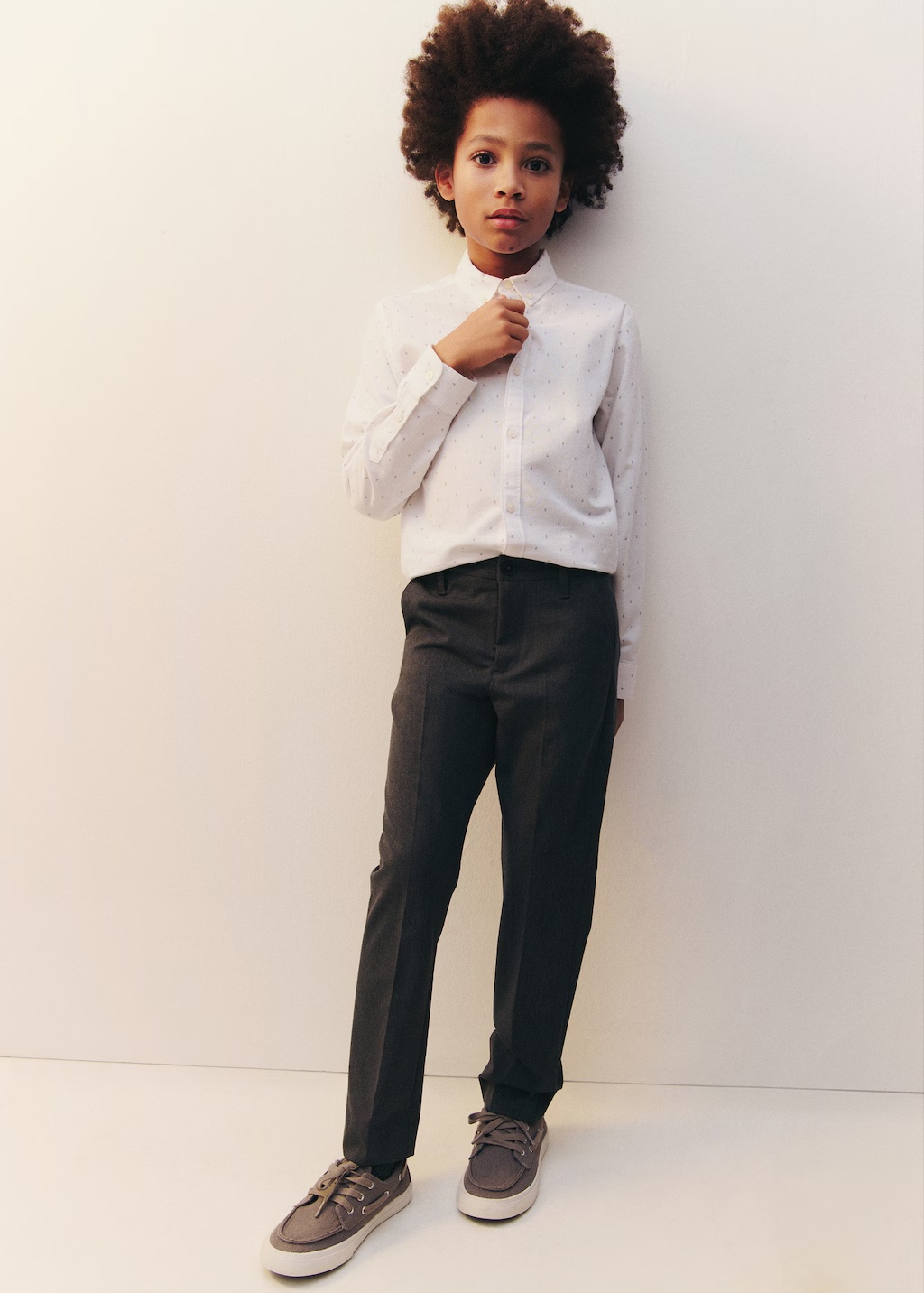 Printed Oxford shirt