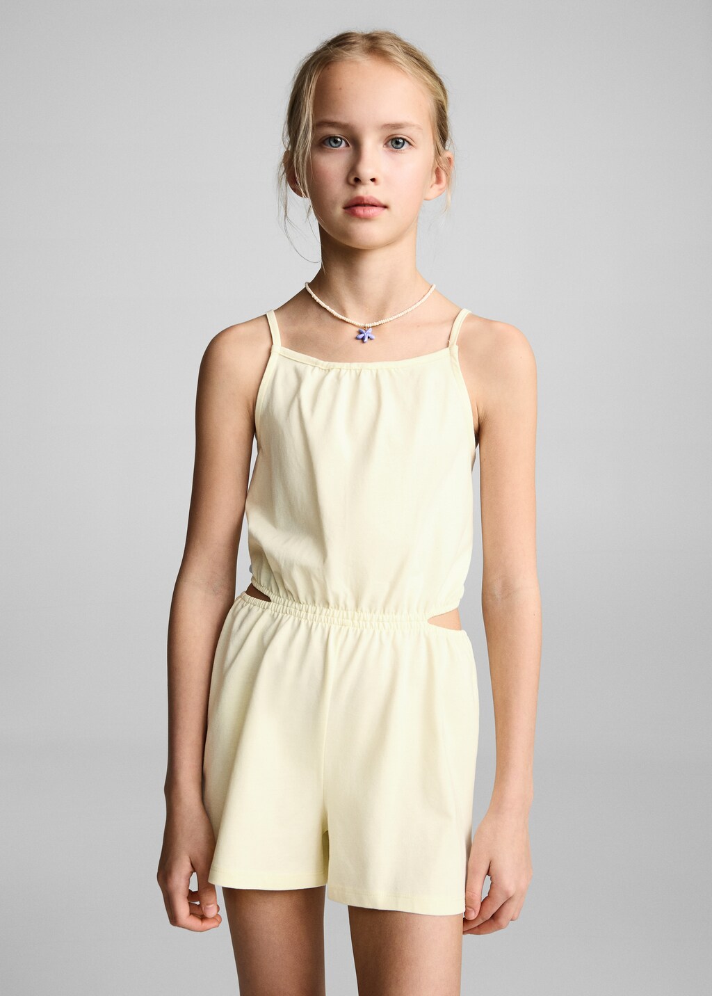 Jumpsuit with side slits