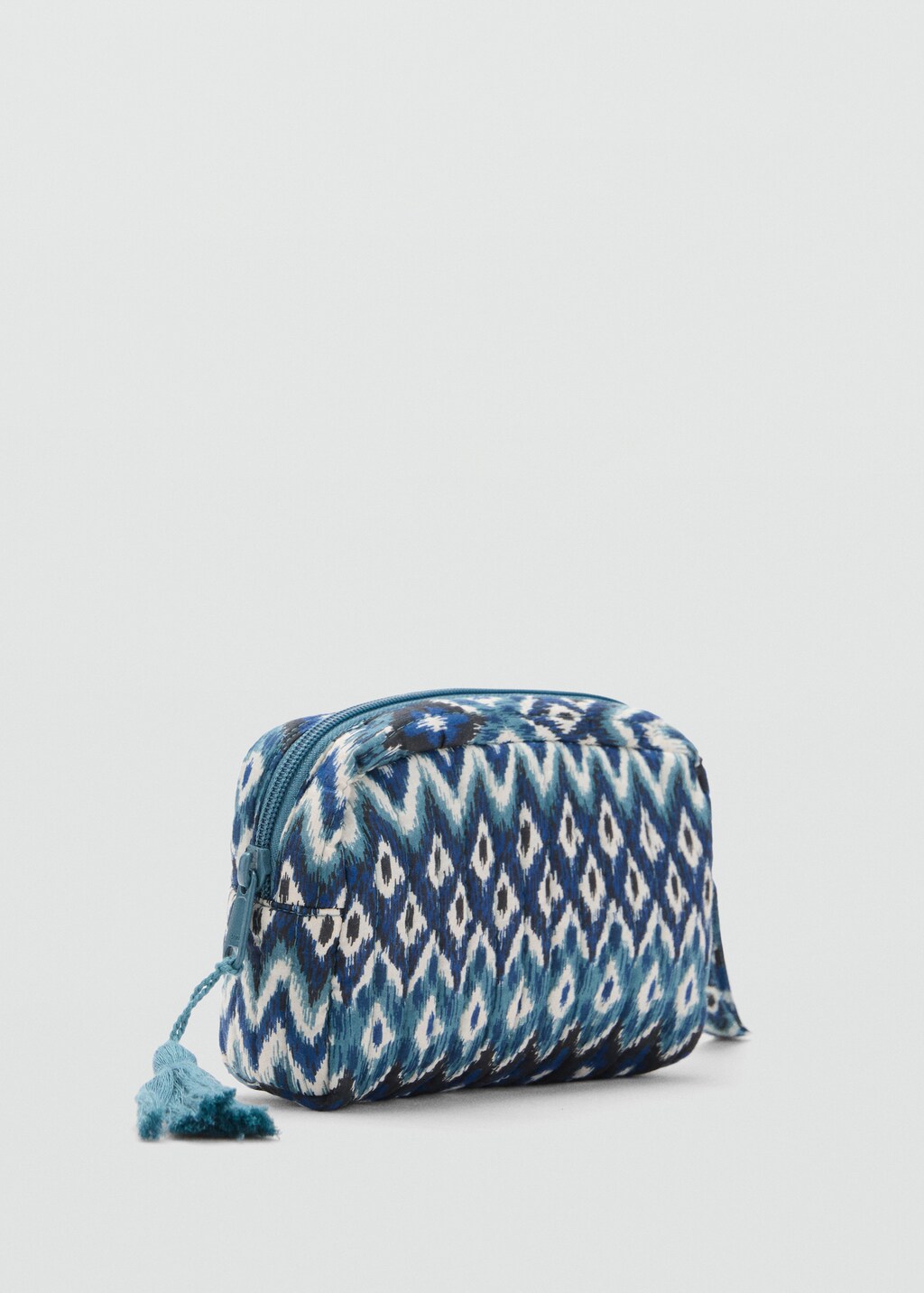Toiletry bag with ethnic print