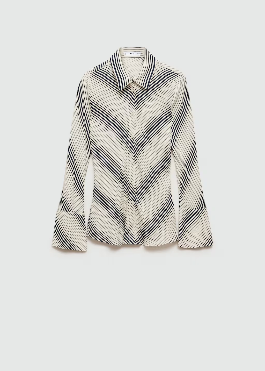 Striped shirt with flared sleeves 7 Striped shirt with flared sleeves