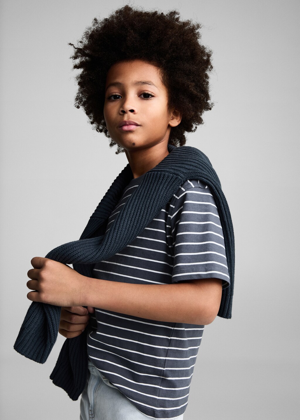 Striped cotton T-shirt