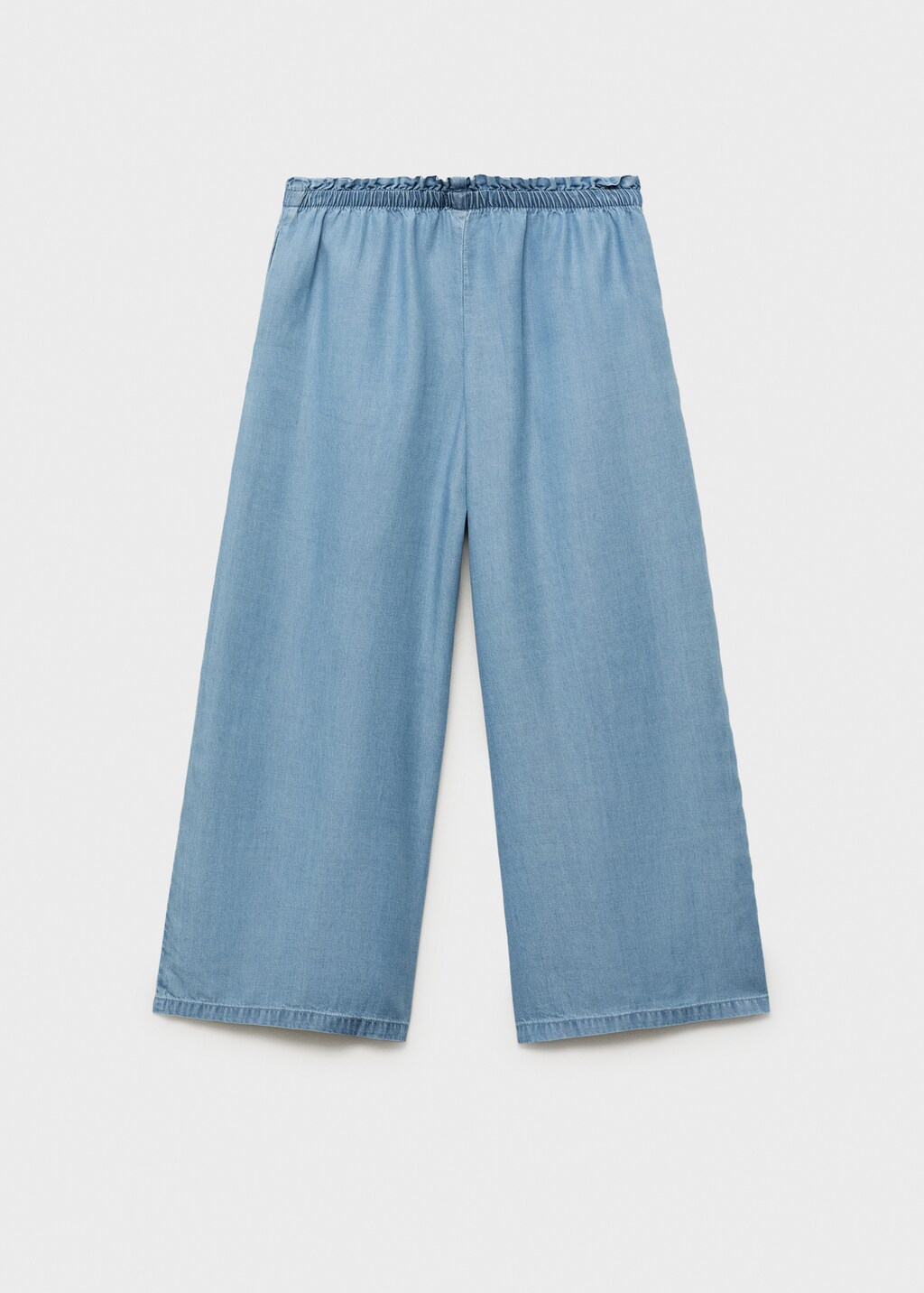 Flowy straight-fit pants with bow 7 Flowy straight-fit pants with bow