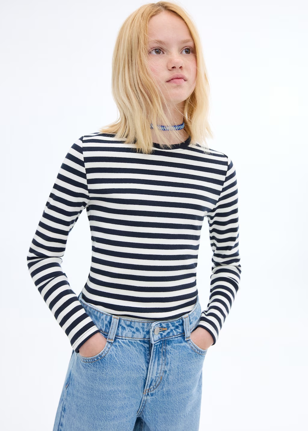 Striped cotton T-shirt