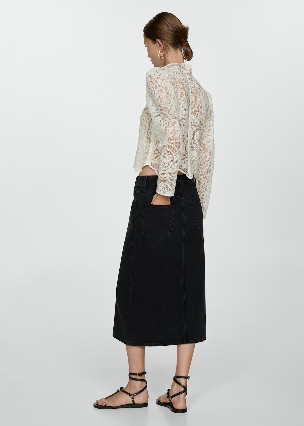 Denim midi-skirt 4 Denim midi-skirt