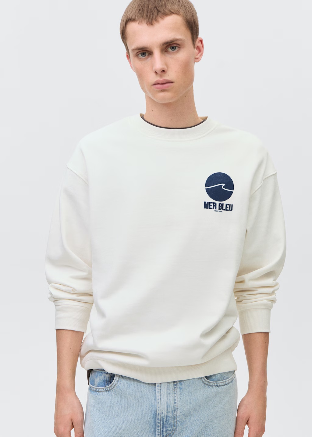 Message cotton sweatshirt