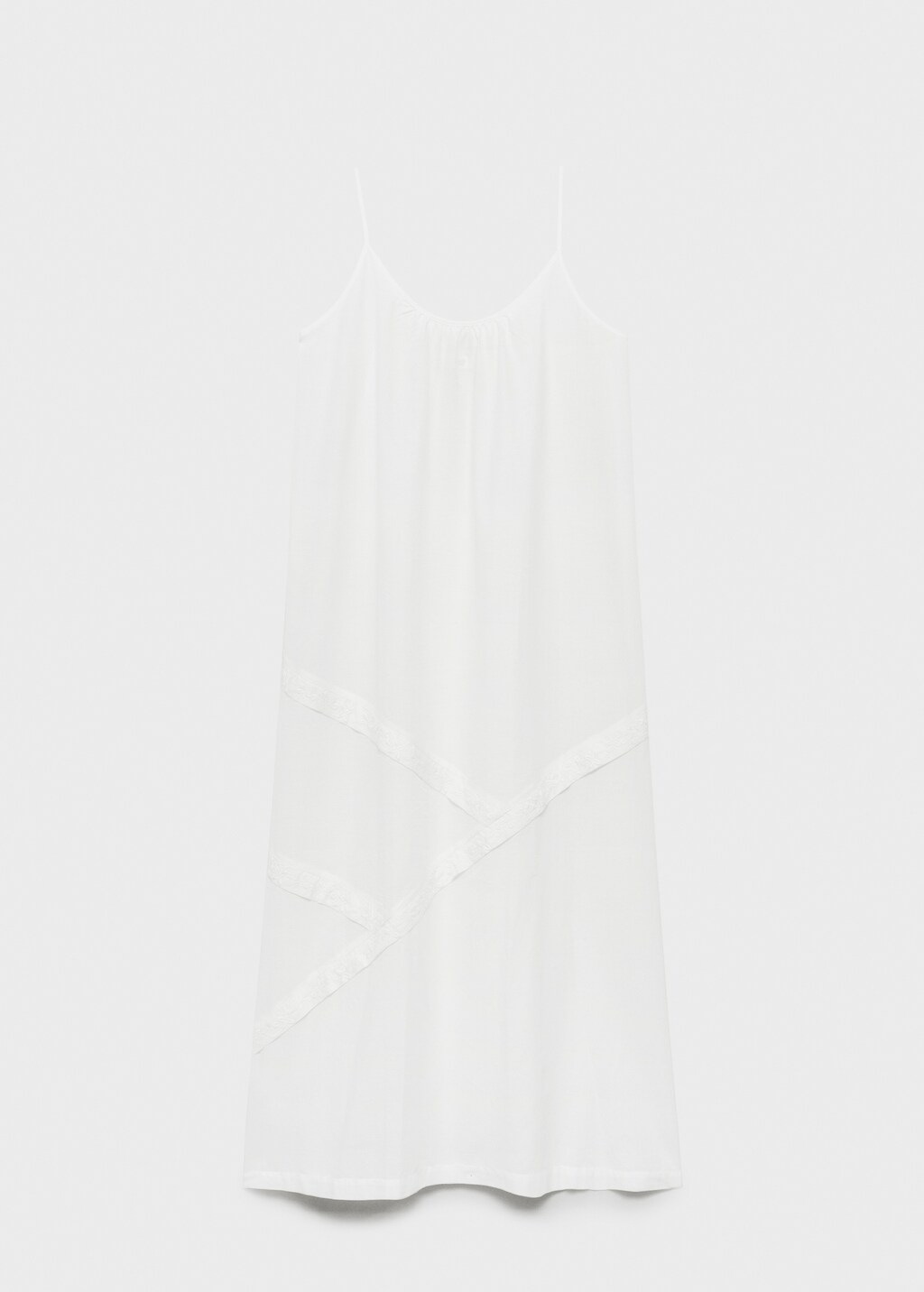 Cotton spaghetti-strap nightgown 6 Cotton spaghetti-strap nightgown