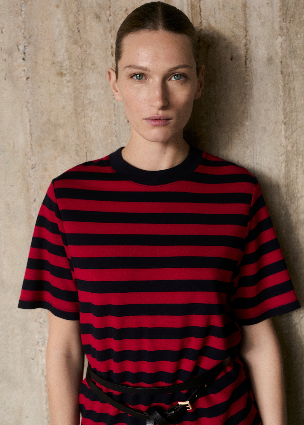 Striped short-sleeved t-shirt