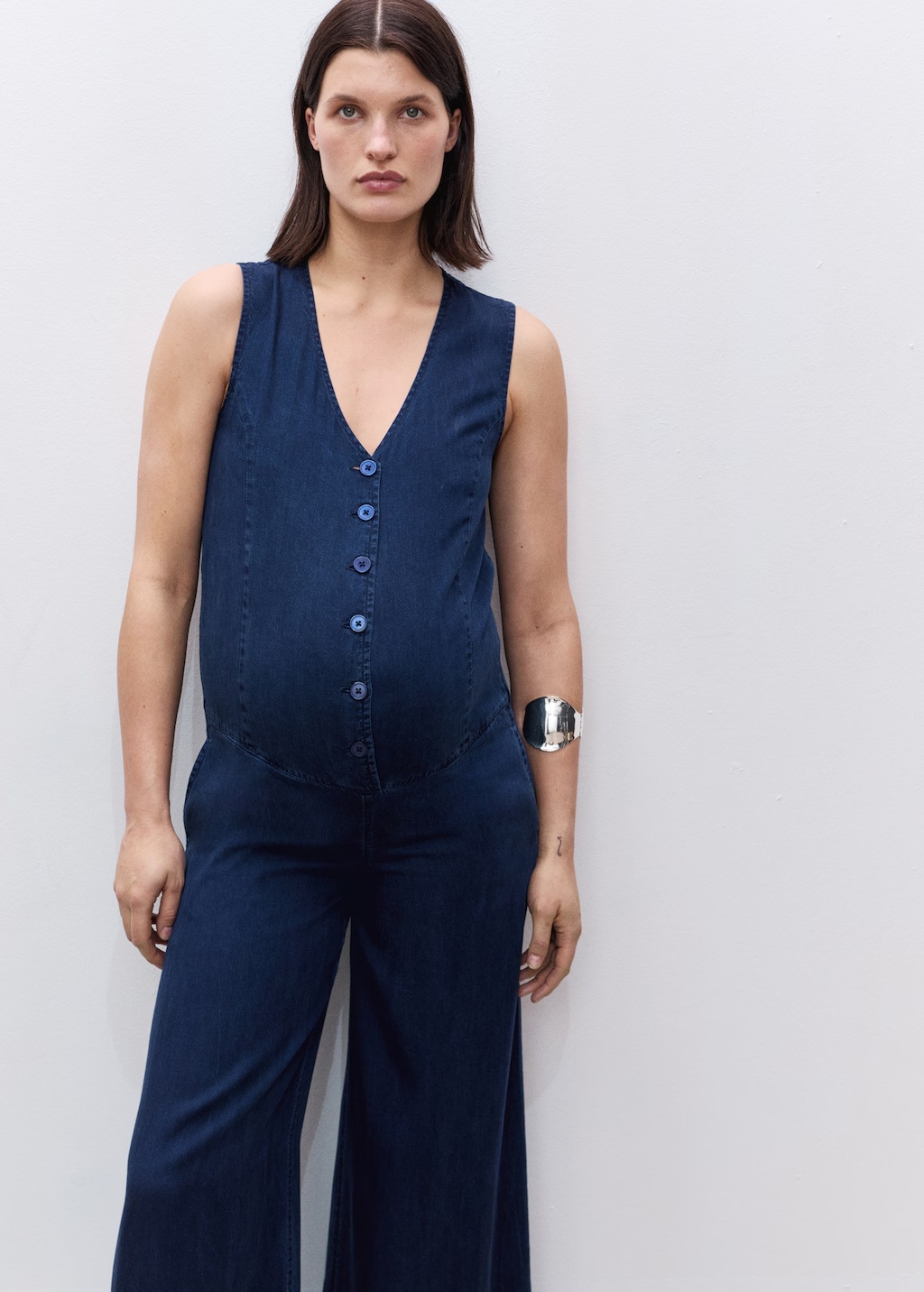 Lyocell maternity jumpsuit
