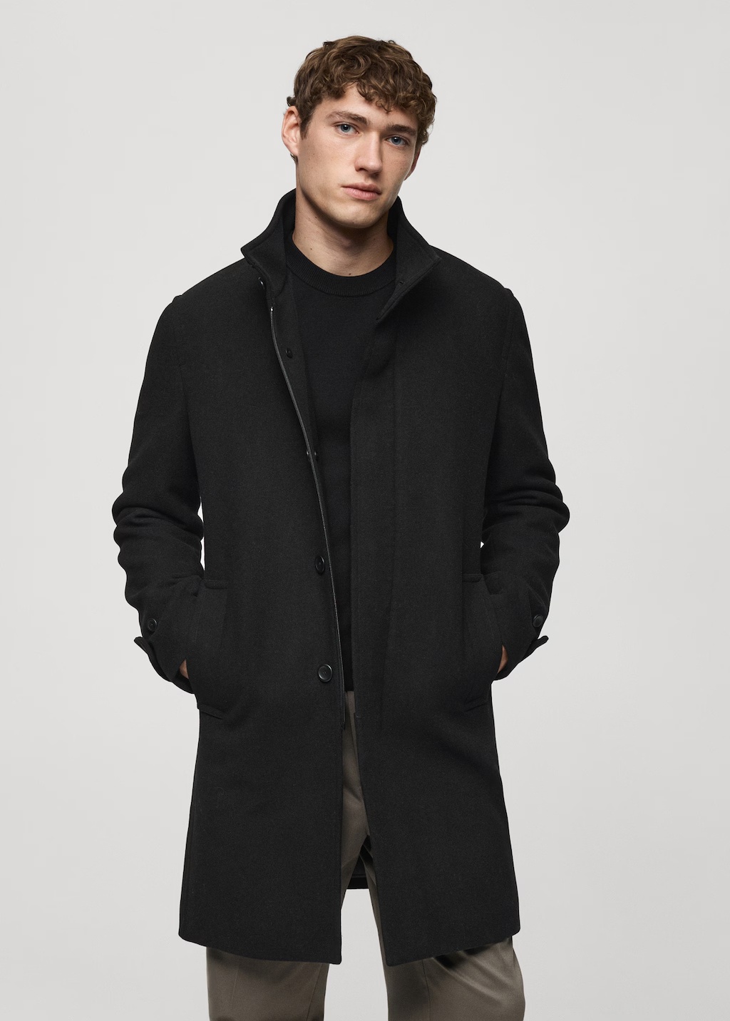 Quilted wool inner coat
