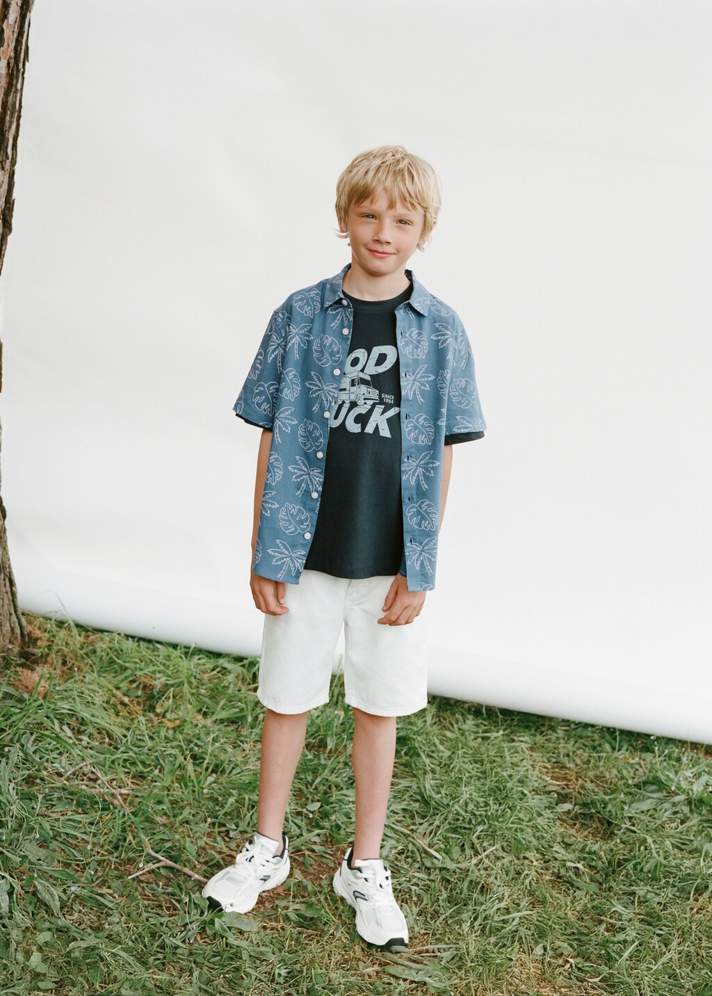 Denim Bermuda shorts