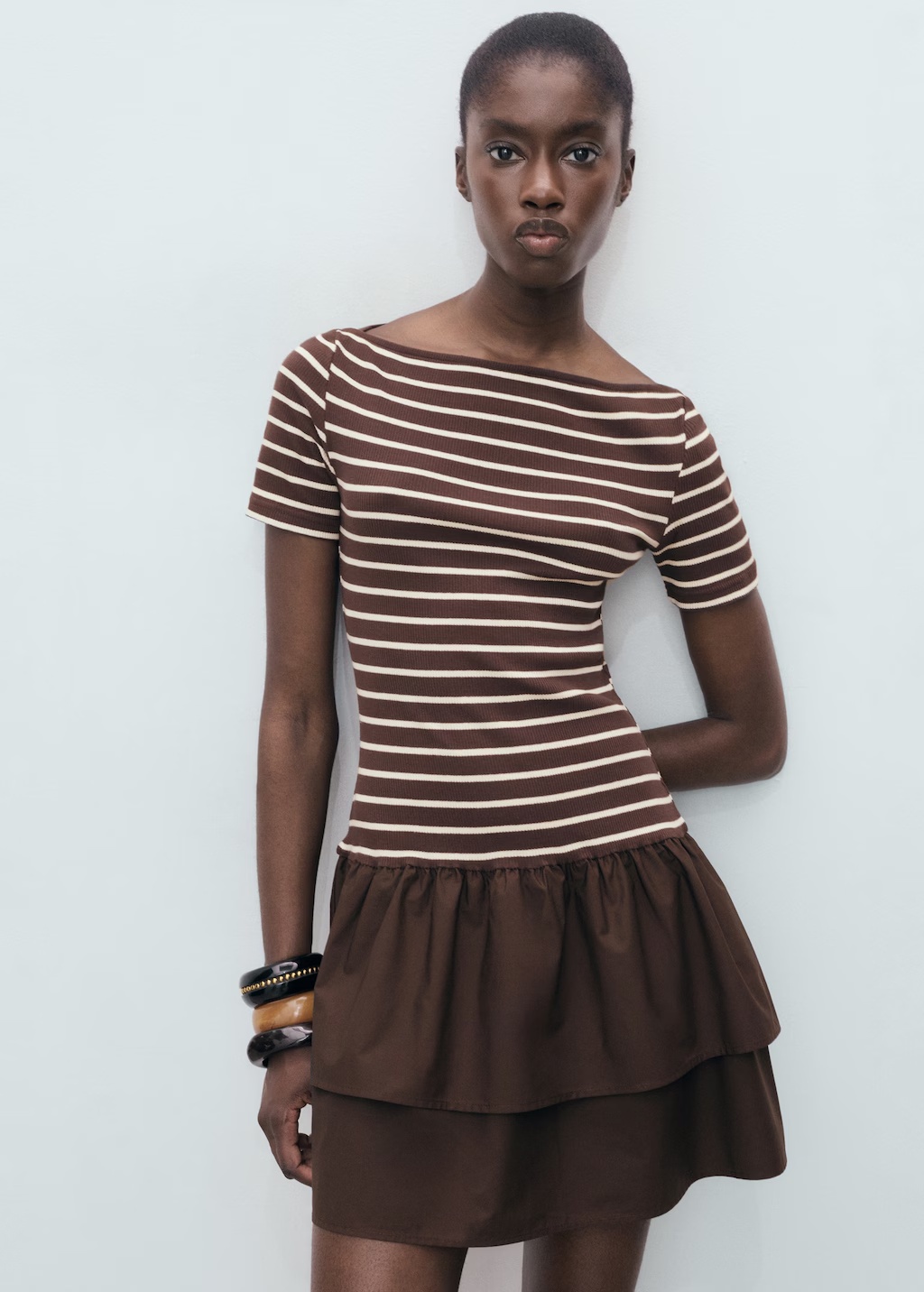 Mixed striped dress