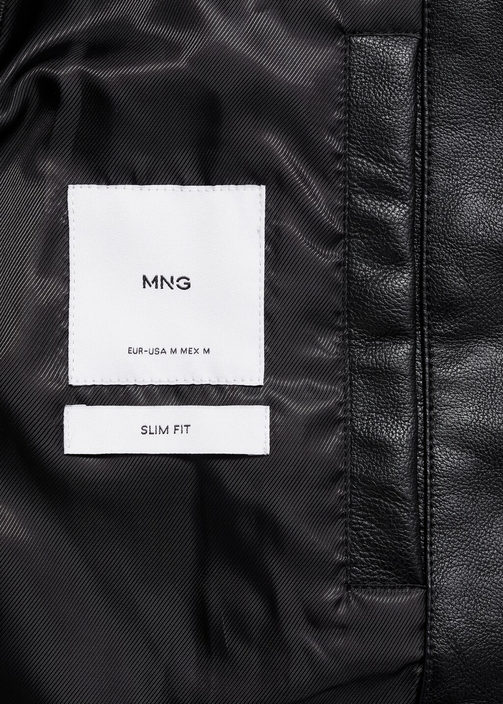 Zip-up leather-effect jacket 7 Zip-up leather-effect jacket
