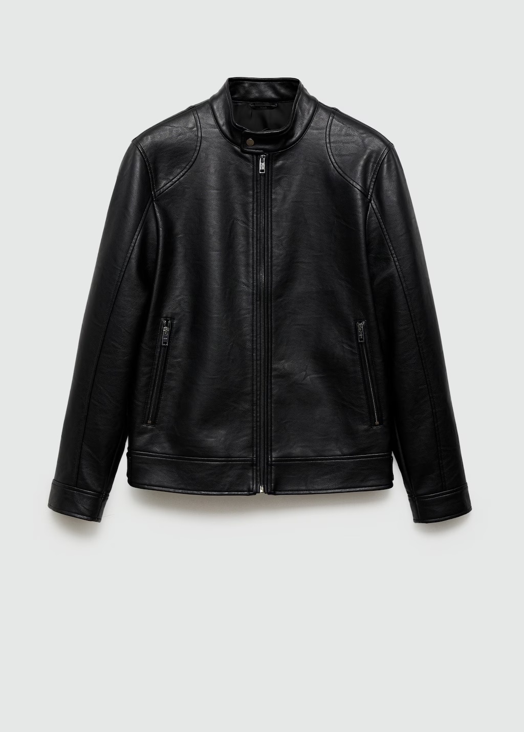 Zip-up leather-effect jacket 8 Zip-up leather-effect jacket