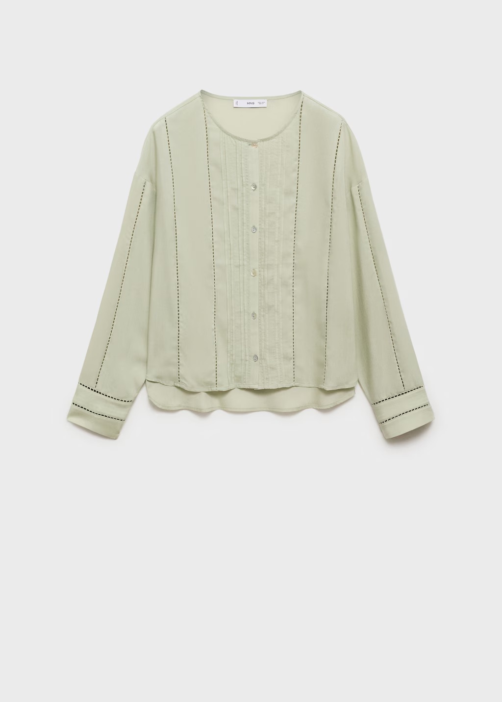 Lyocell blouse with openwork details 8 Lyocell blouse with openwork details