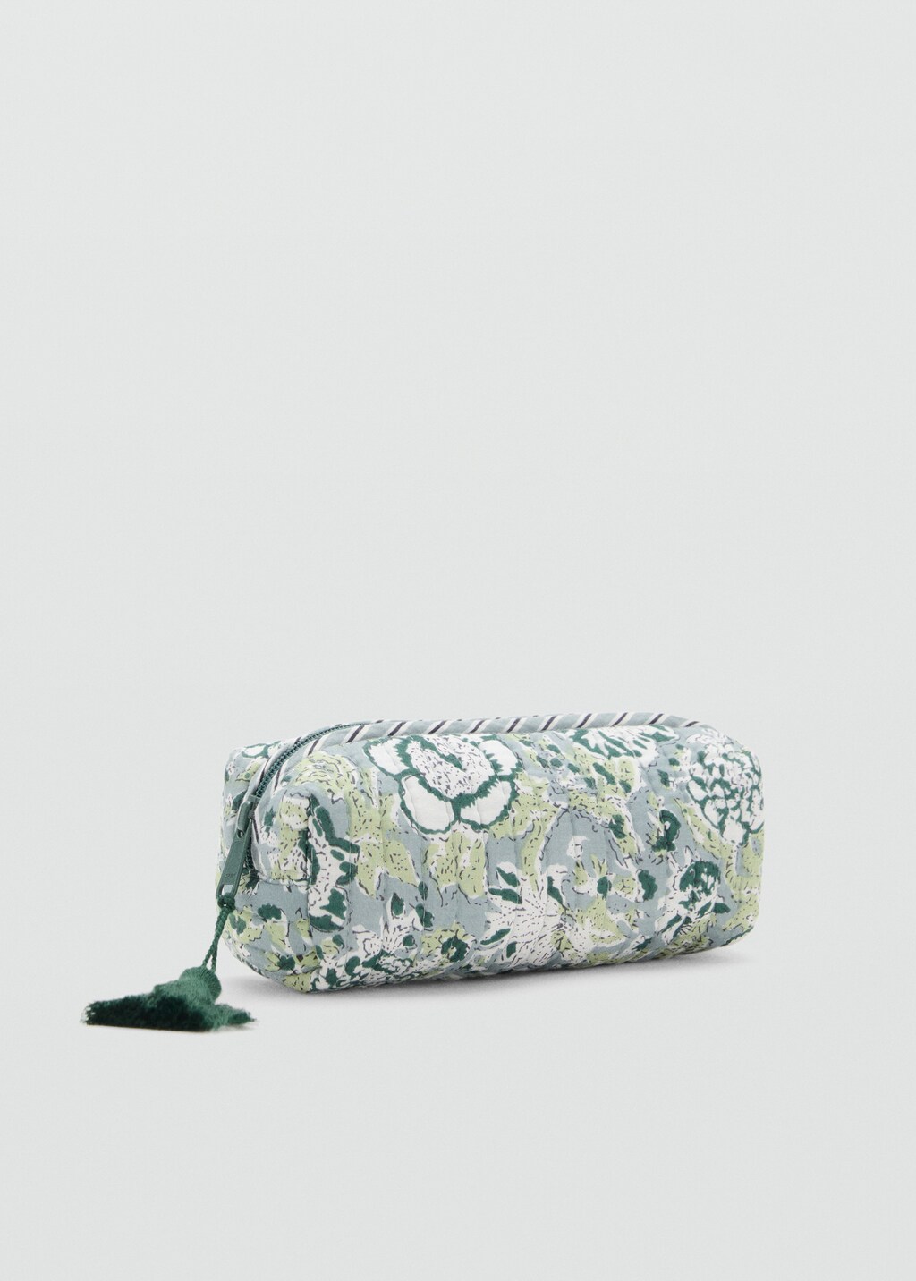 Floral-print pencil case