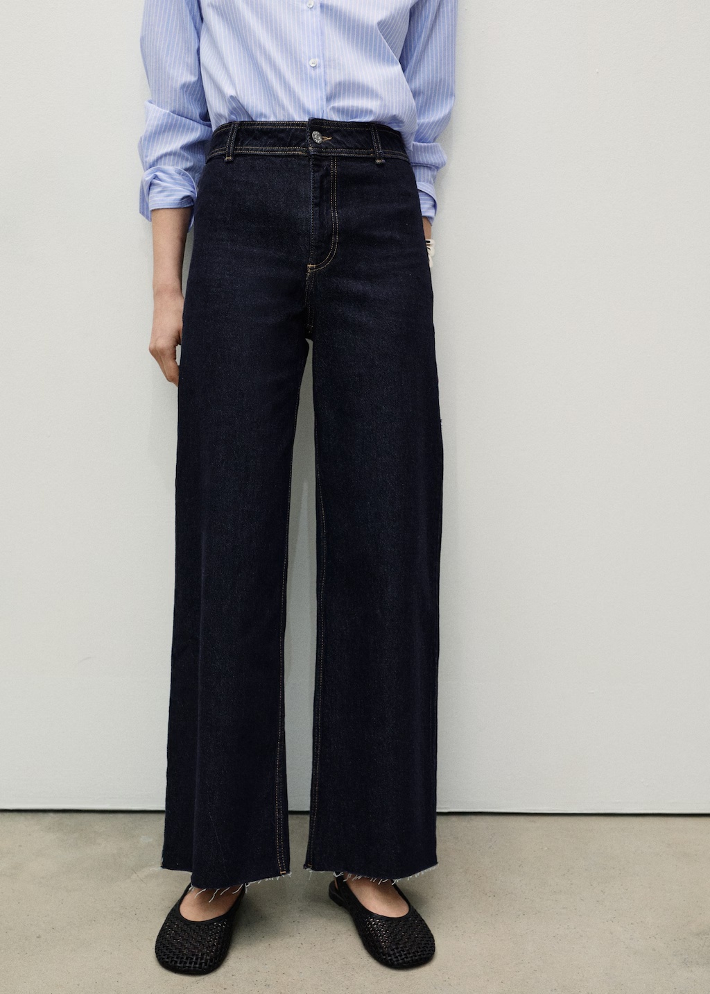 Catherin rinse-wash culotte jeans