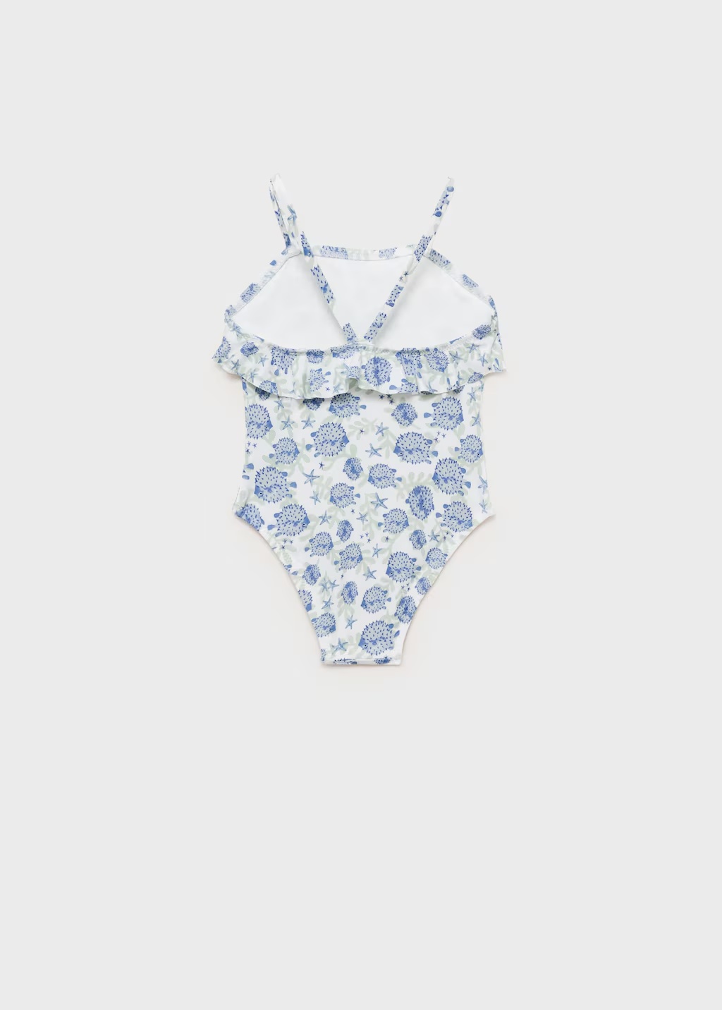 Ruffle print swimsuit