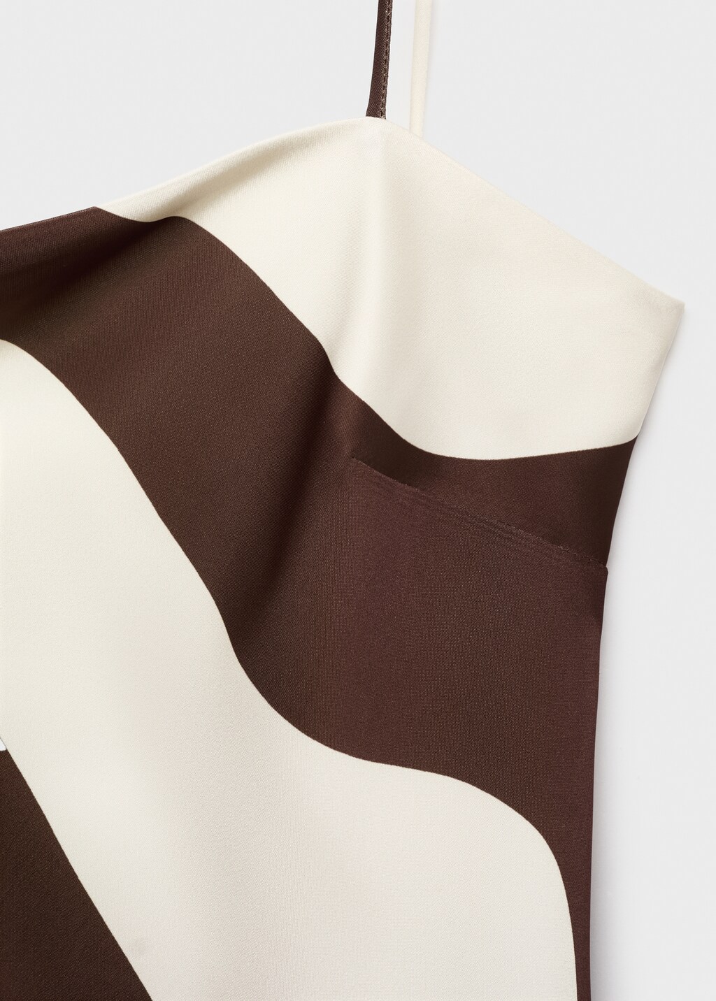 Printed satin dress