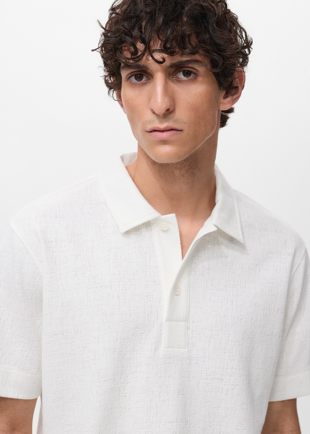 Structured knitted polo shirt 5 Structured knitted polo shirt