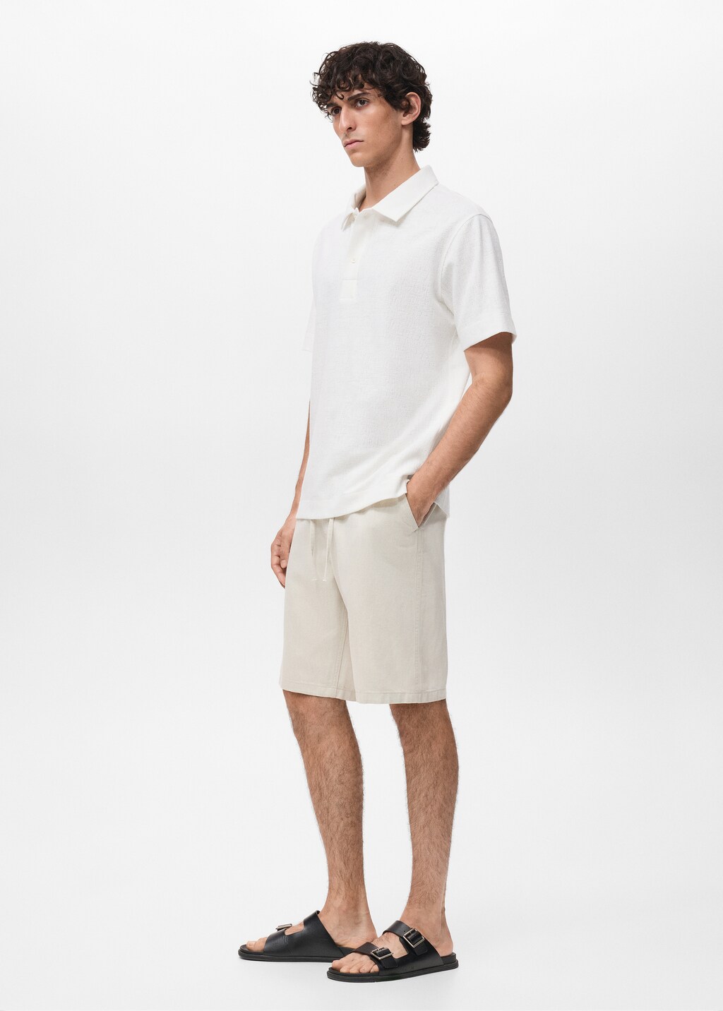 Structured knitted polo shirt 6 Structured knitted polo shirt